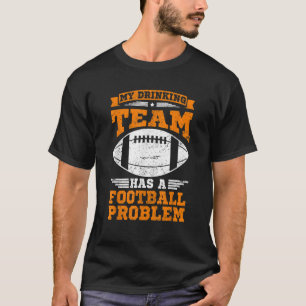 Mannen Amerikaanse Football VS Vlag Amerika Footba T-shirt