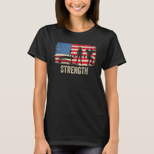 Mannen Amerikaanse kracht Powerlift Sport Powerlif T-shirt
