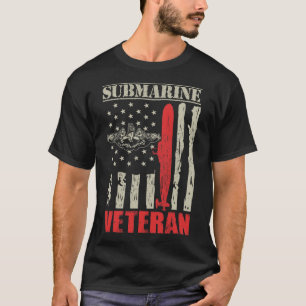 Mannen Amerikaanse militaire onderzeeboot cadeau v T-shirt