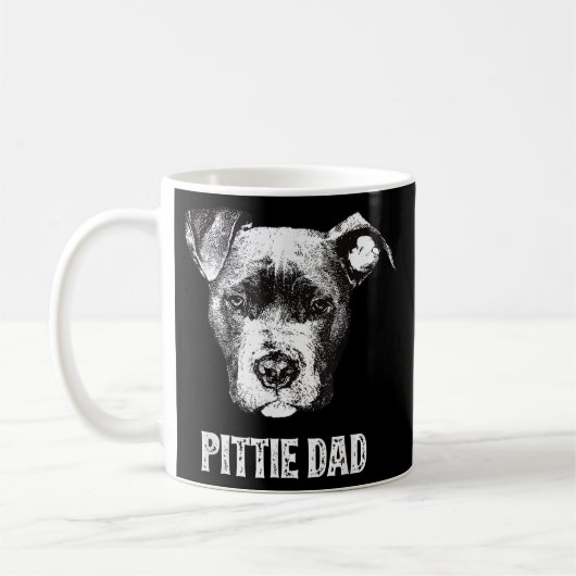 Mannen-Amerikaanse Pit Bull Koffiemok (Links)
