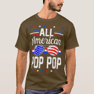 Mannen Amerikaanse vlag Alle Amerikaanse Pop Pop 4 T-shirt