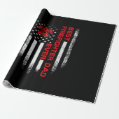 Mannen  Amerikaanse vlag Beste brandweerman Cadeaupapier (Uitgerold)