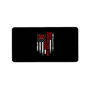 Mannen  Amerikaanse vlag Beste brandweerman Etiket