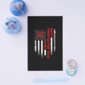 Mannen Amerikaanse vlag Beste brandweerman Flyer (Enkel)