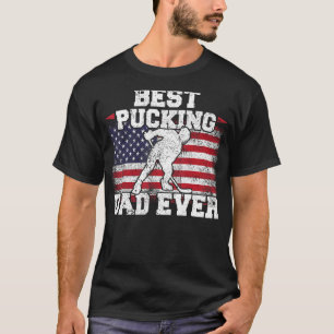 Mannen Amerikaanse vlag beste hockeyspeler Pa T-shirt