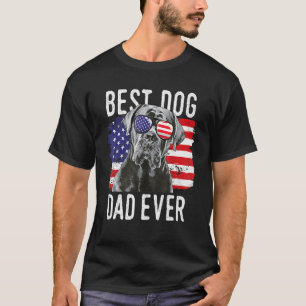 Mannen Amerikaanse vlag Beste hond Pap Oog Cane Co T-shirt