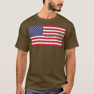 Mannen Amerikaanse vlag Flag Best Guinea Pig Ever T-shirt