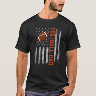 Mannen Amerikaanse vlag  Football Vlag Vader Vader T-shirt