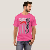 Mannen Amerikaanse Vlag Gewichtheffen DNA - Patrio T-shirt (Voorkant volledig)
