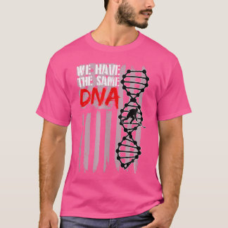 Mannen Amerikaanse Vlag Gewichtheffen DNA - Patrio T-shirt