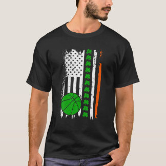 Mannen Amerikaanse vlag Ierland vlag ST PATRICKS D T-shirt
