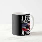 Mannen Amerikaanse vlag ik liet net een ladingtruc Koffiemok (Voorkant rechts)