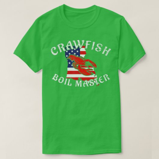 Mannen Amerikaanse vlag Louisiana Crawfish Boil Ma T-shirt (Design voorkant)