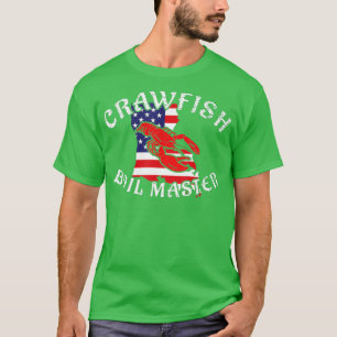 Mannen Amerikaanse vlag Louisiana Crawfish Boil Ma T-shirt