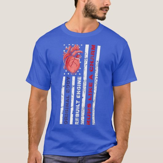 Mannen Amerikaanse vlag - Mechanic Open Heart T-shirt (Voorkant)