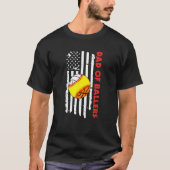 Mannen Amerikaanse vlag Papa Ballers Volleyball So T-shirt (Voorkant)