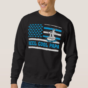 Mannen Amerikaanse vlag Reel Cool Vist de vader va Trui