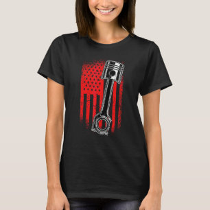 Mannen  Amerikaanse vlag Spierkraam Mech T-shirt