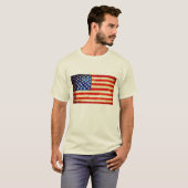 Mannen Amerikaanse vlag T-shirt (Voorkant volledig)
