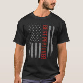 Mannen Amerikaanse vlag vader Shirt cadeau voor Va (Voorkant)
