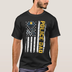 Mannen Amerikaanse vlagpolitie pa Patriotic Fath T-shirt