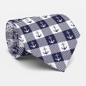 Mannen Anchor Stropdas (Opgerold)