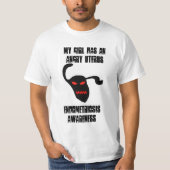 Mannen Angry Uterus Shirt (Voorkant)