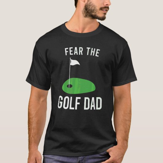 Mannen angst voor de Golfspeler T-shirt (Voorkant)