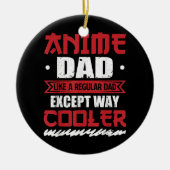 Mannen Anime Pap Funny Vaderdag Otaku Manga Keramisch Ornament (Voorkant)