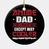 Mannen Anime Pap Funny Vaderdag Otaku Manga Keramisch Ornament (Achterkant)