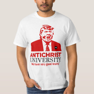 Mannen ANTICHRIST UNIVERSITY Trump T-shirt