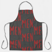 Mannen apron grijs schort (Voorkant)