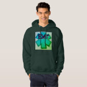 Mannen Aqua EMT Hoodie (Voorkant volledig)