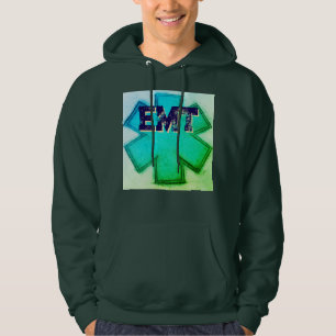 Mannen Aqua EMT Hoodie