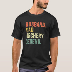Mannen Archer Husband Pap Archery Legend T-shirt