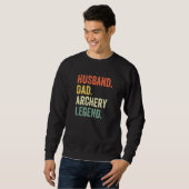 Mannen Archer Husband Pap Archery Legend Trui (Voorkant volledig)