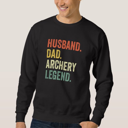 Mannen Archer Husband Pap Archery Legend Trui (Voorkant)