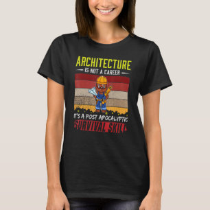Mannen architect geen ontwerp voor loopbaantechnis t-shirt