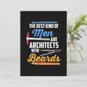 Mannen Architecten Met Baarden Kaart (Staand voorkant)