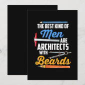 Mannen Architecten Met Baarden Kaart (Voorkant / Achterkant)