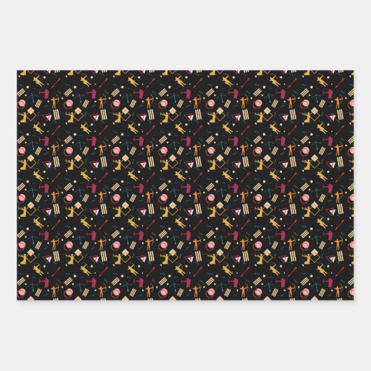 Mannen architectuur - Boys Bow n Arrow Abstracte k Inpakpapier Vel (Voorkant 2)