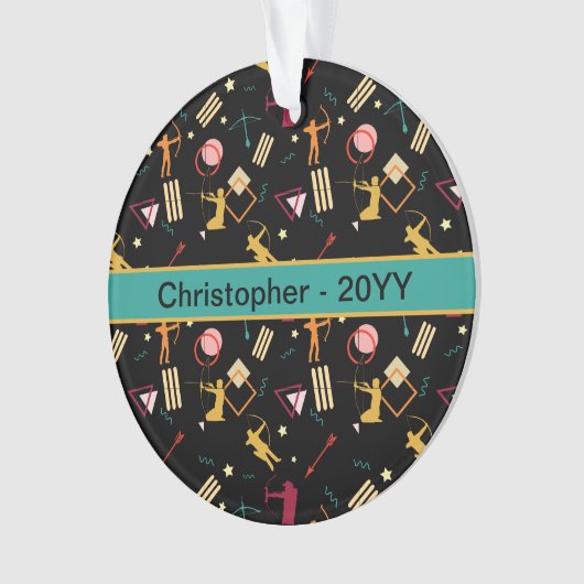 Mannen architectuur - Boys Bow n Arrow Abstracte k Ornament (voorkant)