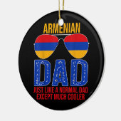 Mannen  Armeense vader Armeense vlag Zonnebrillen Keramisch Ornament (Links)