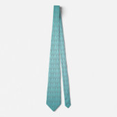 Mannen  Art Deco Turquoise Feather Stropdas (Voorkant)