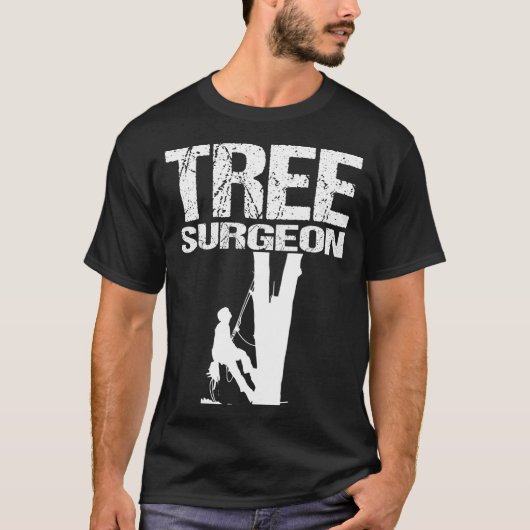 Mannen artiest Gift Dad Tree Surgeon climate chain T-shirt (Voorkant)