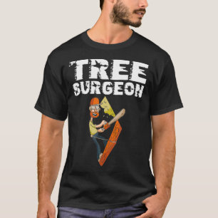 Mannen artiest Gift Dad Tree Surgeon climate chain T-shirt