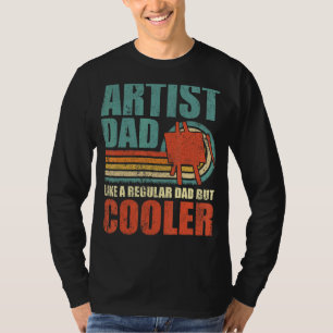Mannen artistieke vader als een gewone vader, maar t-shirt