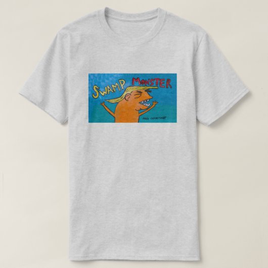 Mannen Ash 'SWAMP MONSTER'-shirt T-shirt (Design voorkant)