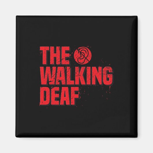 Mannen Asl Sign Language Coach Deaf Awareness Gift Magneet (Voorkant)