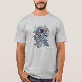 Mannen Astronaut Ice Cream T-shirt (Voorkant)